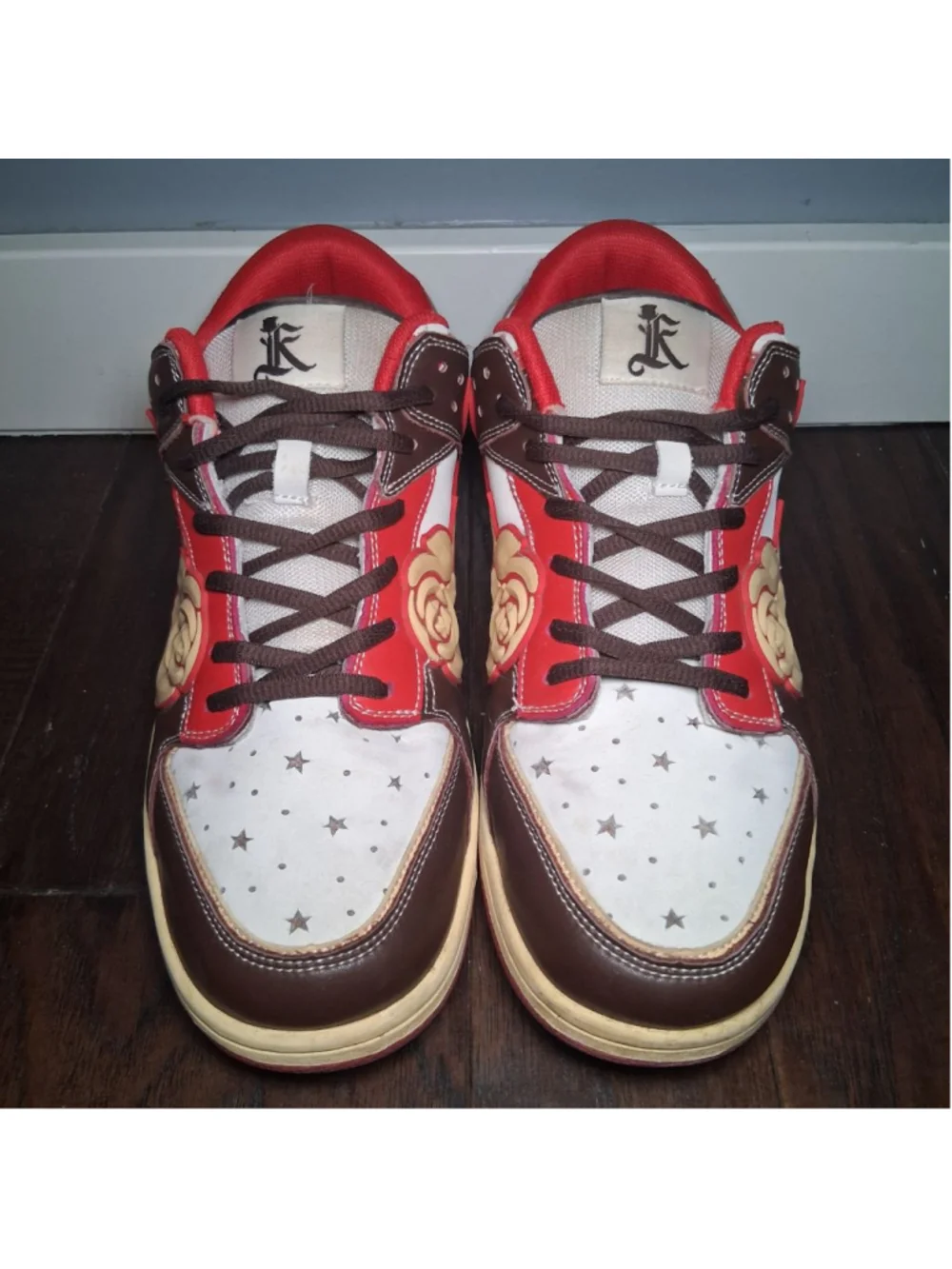 KIZO Kicks College Dropout Red Rose Sneakers